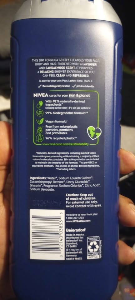 Nivea Men Relax 3in1 Body Wash - 2 for $7 - photo 3