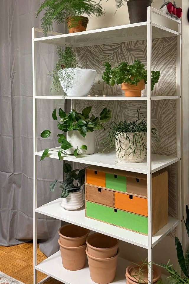 White Metal 5 Tiers Shelf Unit - photo 3