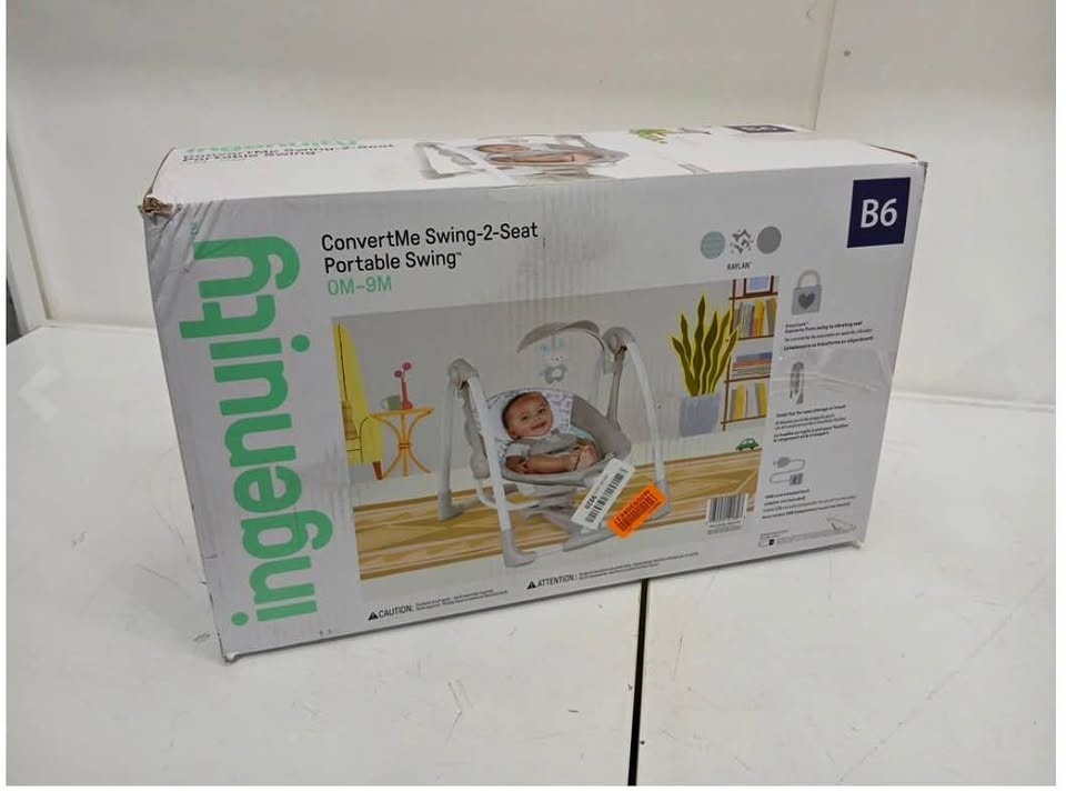 Ingenuity ConvertMe Swing-2-Seat - Portable Baby Swing
