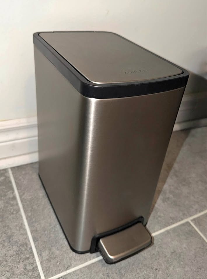 KOHLER 6L Stainless Steel Step Trash Can