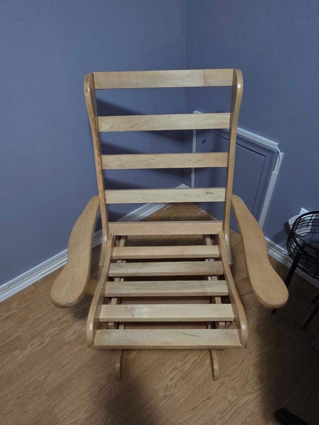 Real wood rocking chair