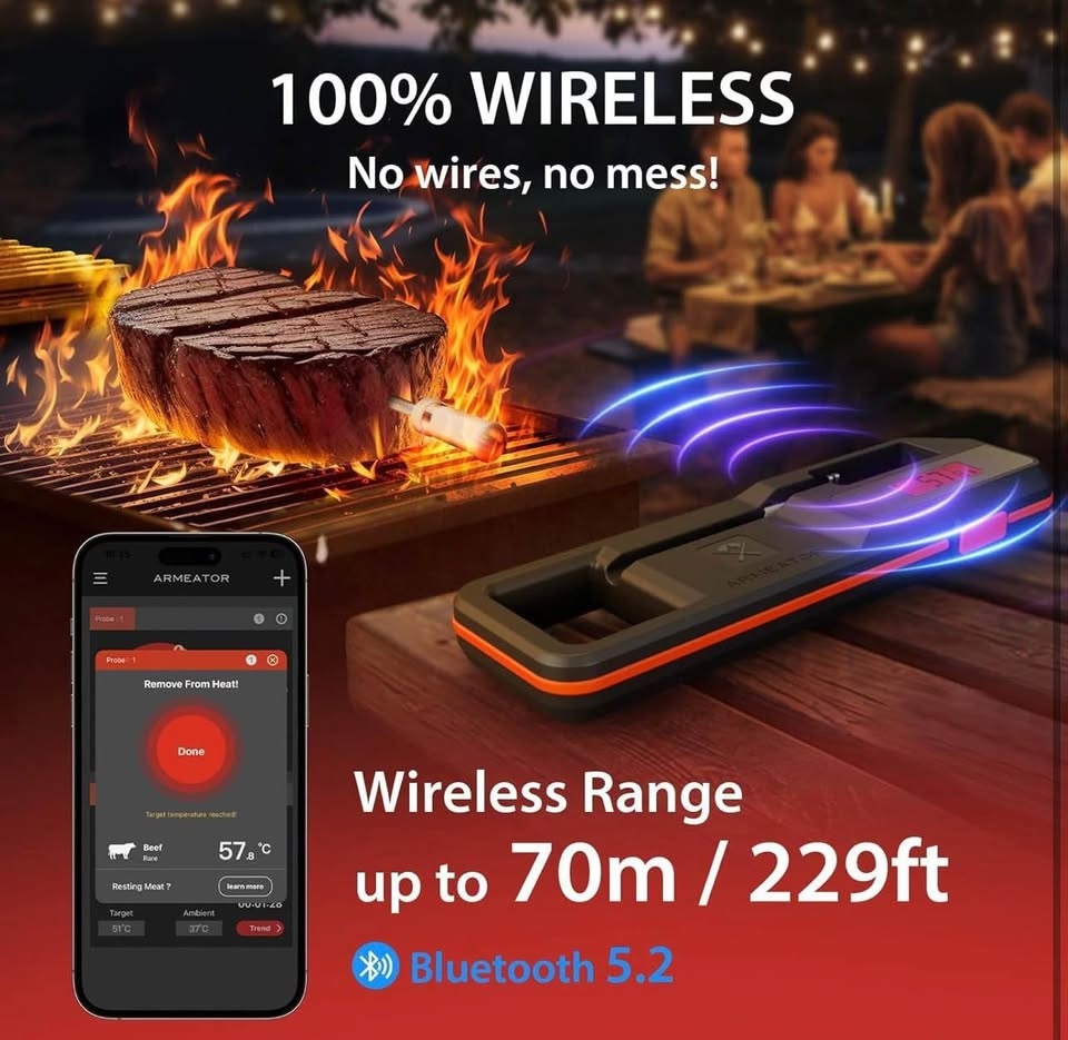 Smart Meat Thermometer Digital Instant Read Wireless Cooking - photo 3