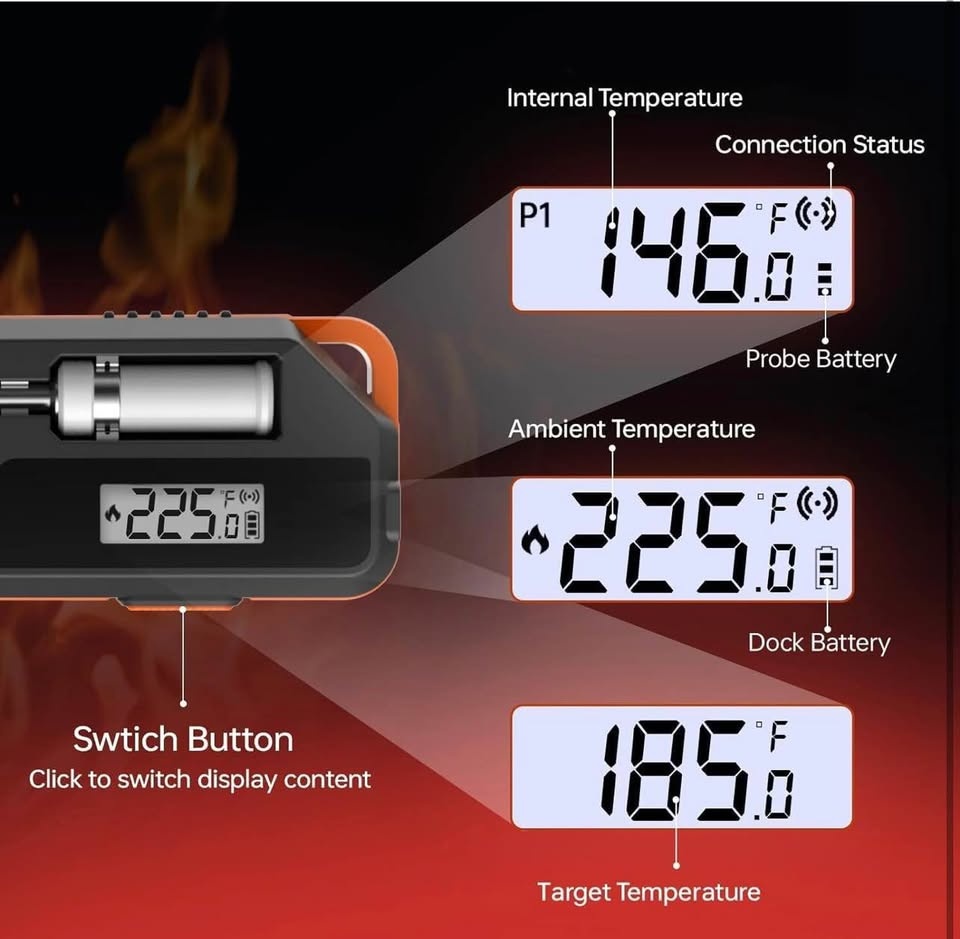 Smart Meat Thermometer Digital Instant Read Wireless Cooking - photo 5