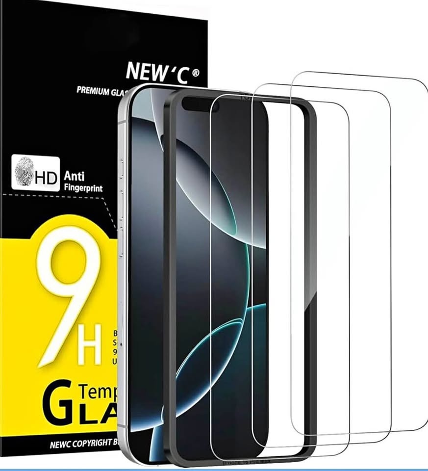 NEW'C 3 Pack iPhone 17 Pro Max / 16 Pro Max Screen Protectors