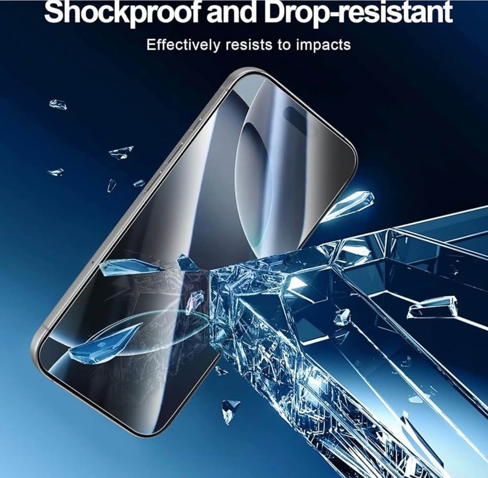 NEW'C 3 Pack iPhone 17 Pro Max / 16 Pro Max Screen Protectors - photo 3