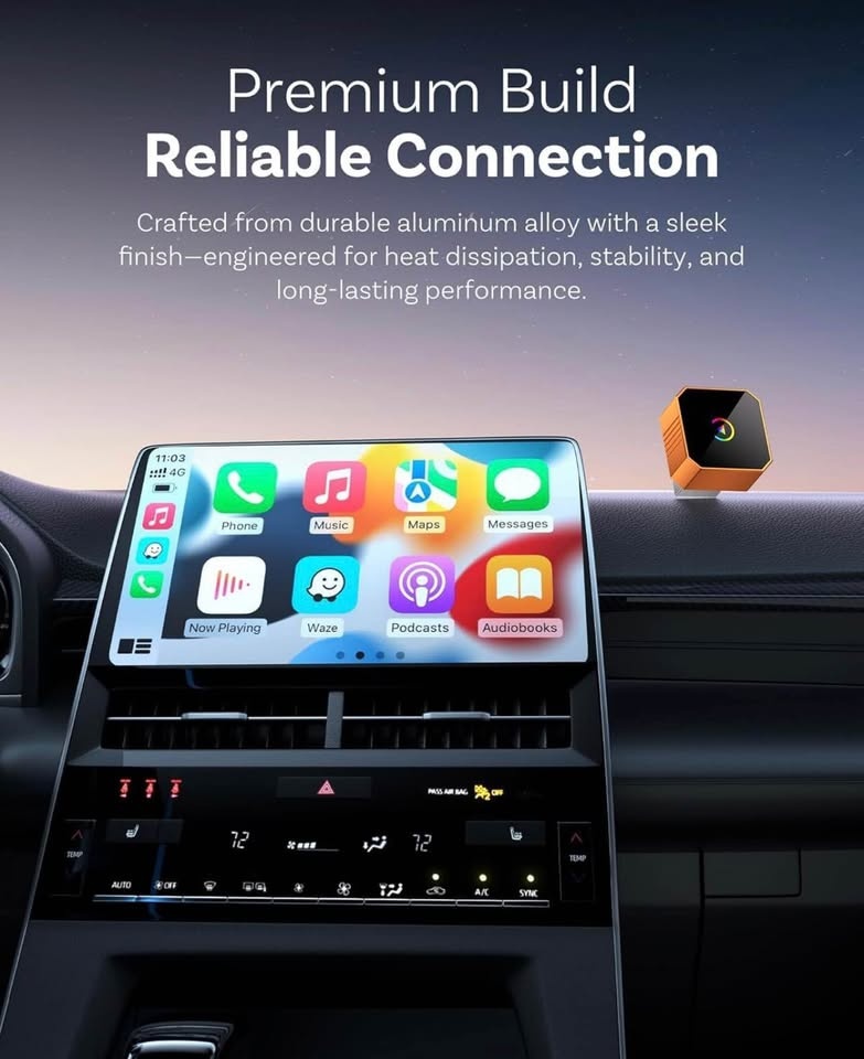 Aimoon Mini Wireless CarPlay Adapter for CarPlay & Android Auto - photo 4