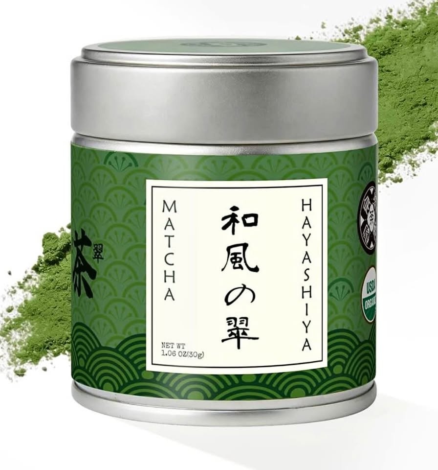 HAYASHIYA Matcha Powder Ceremonial Grade Tin - Organic Japanese