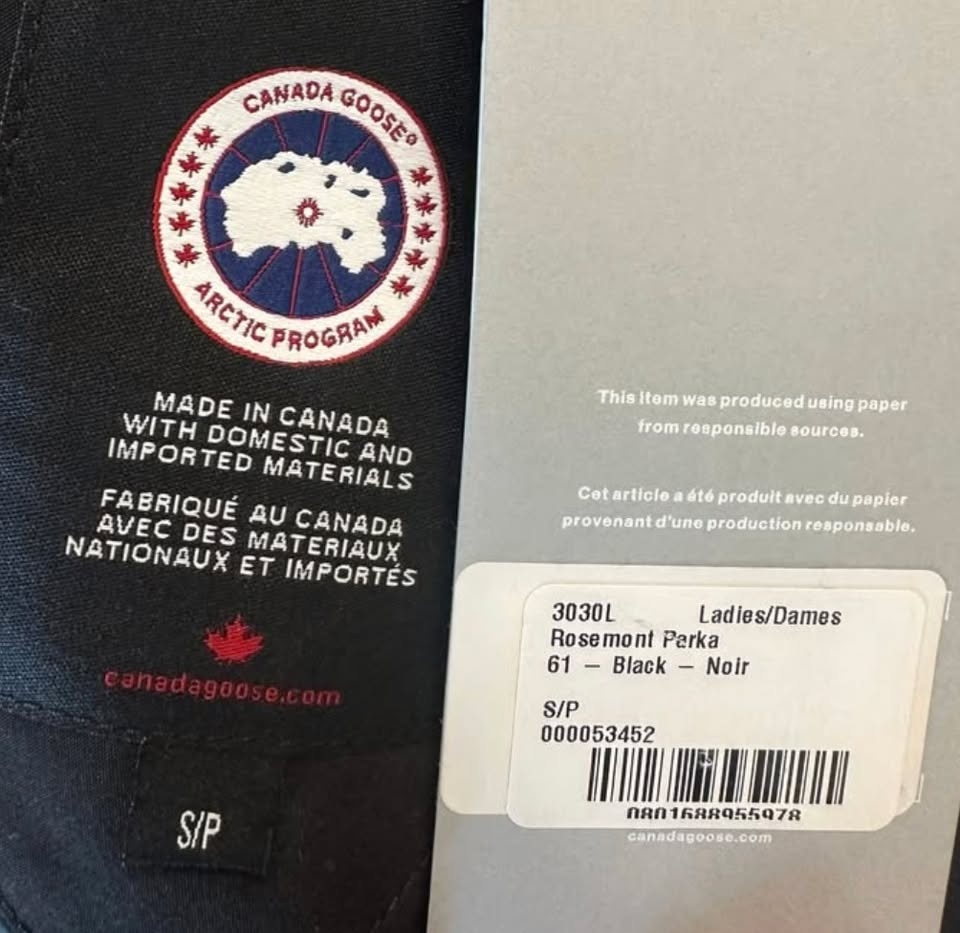 Canada Goose Rosemont Parka - Black, Size S - photo 3