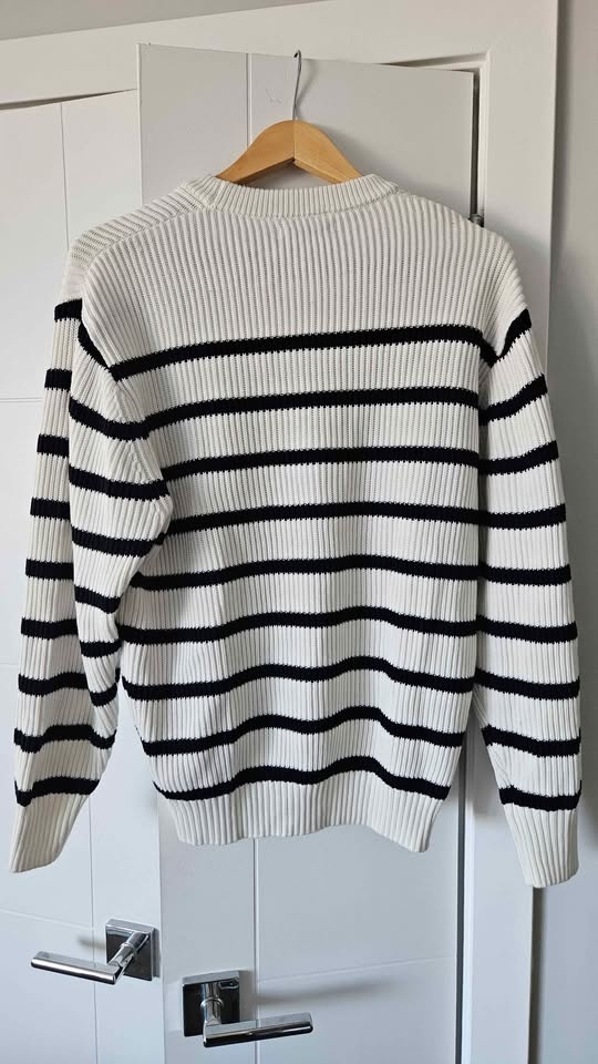 Zara Black White Striped Sweater M - photo 2