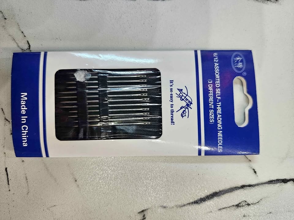 JINLI Assorted Self-Threading Needles (3 Sizes)