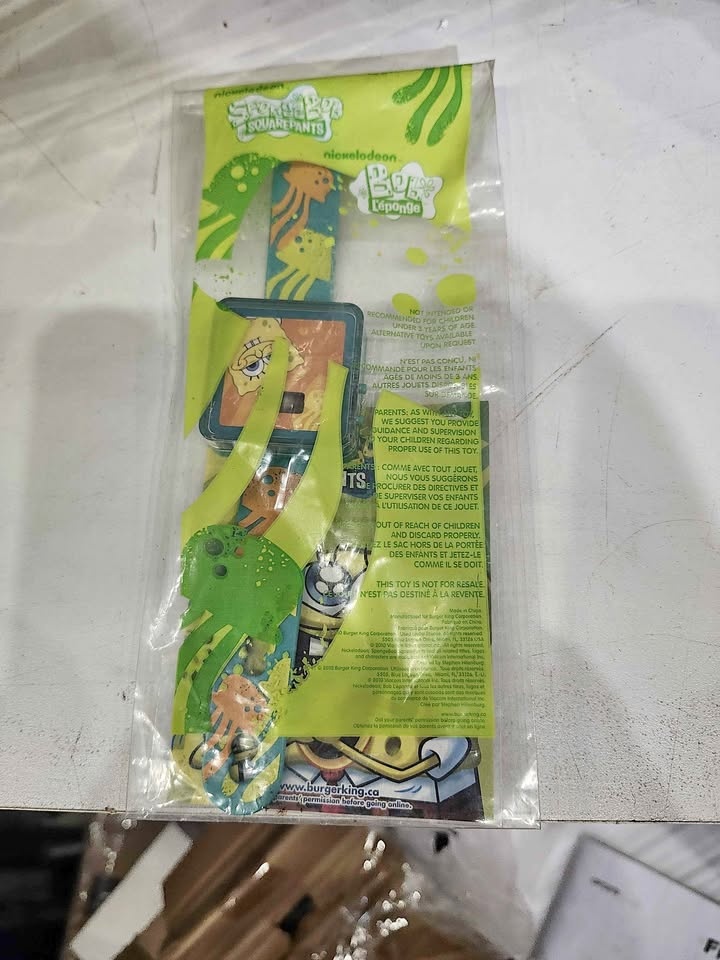 Nickelodeon Spongebob Burger King Toy Watch