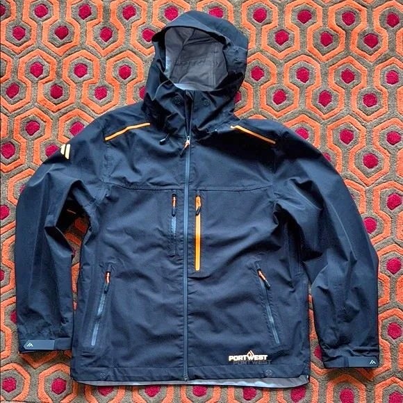 🏆 PortWest Men's XL Jacket Black & Orange