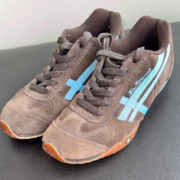 🏆 Ben Sherman Brown & Blue Sneakers Men's sz 12US