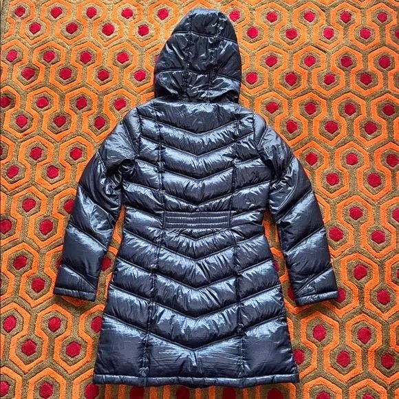 🏆 Calvin Klein Blue Puffer Coat Jacket Women's Small Packable