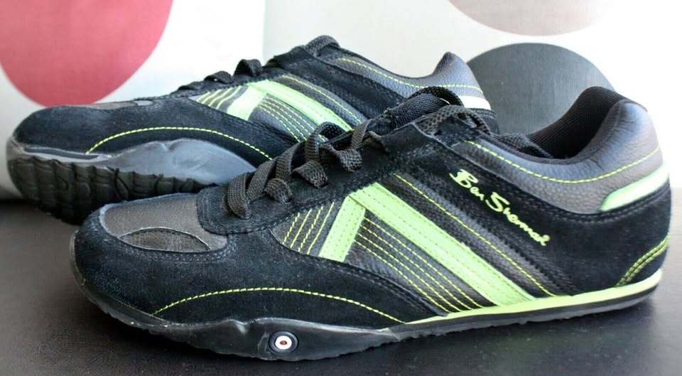 🏆 Ben Sherman Shoes Men's Size 10 (Fits 9.5) Black/Green