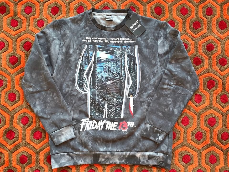 🏆 Friday the 13th x Cakeworthy Tie Dye Crewneck Sweater MEDIUM