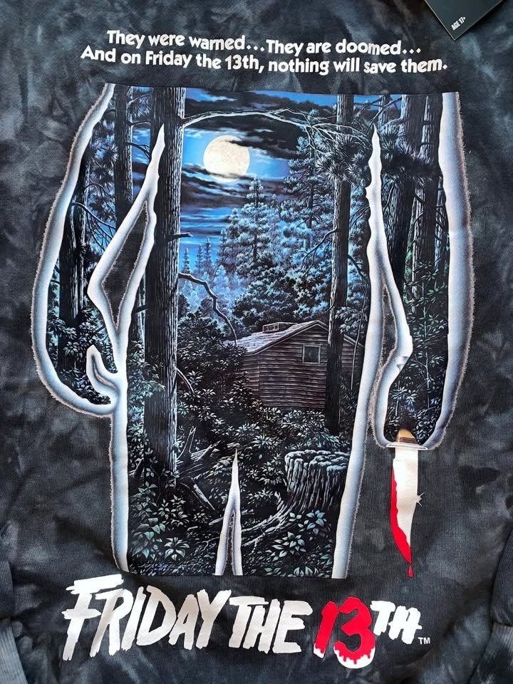 🏆 Friday the 13th x Cakeworthy Tie Dye Crewneck Sweater MEDIUM - photo 2