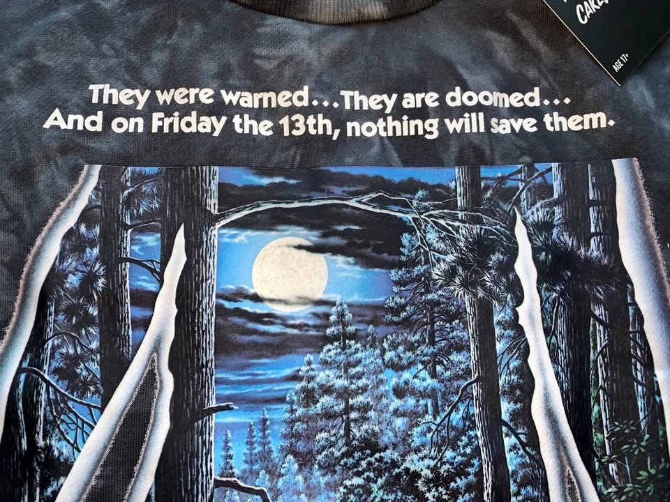 🏆 Friday the 13th x Cakeworthy Tie Dye Crewneck Sweater MEDIUM - photo 5