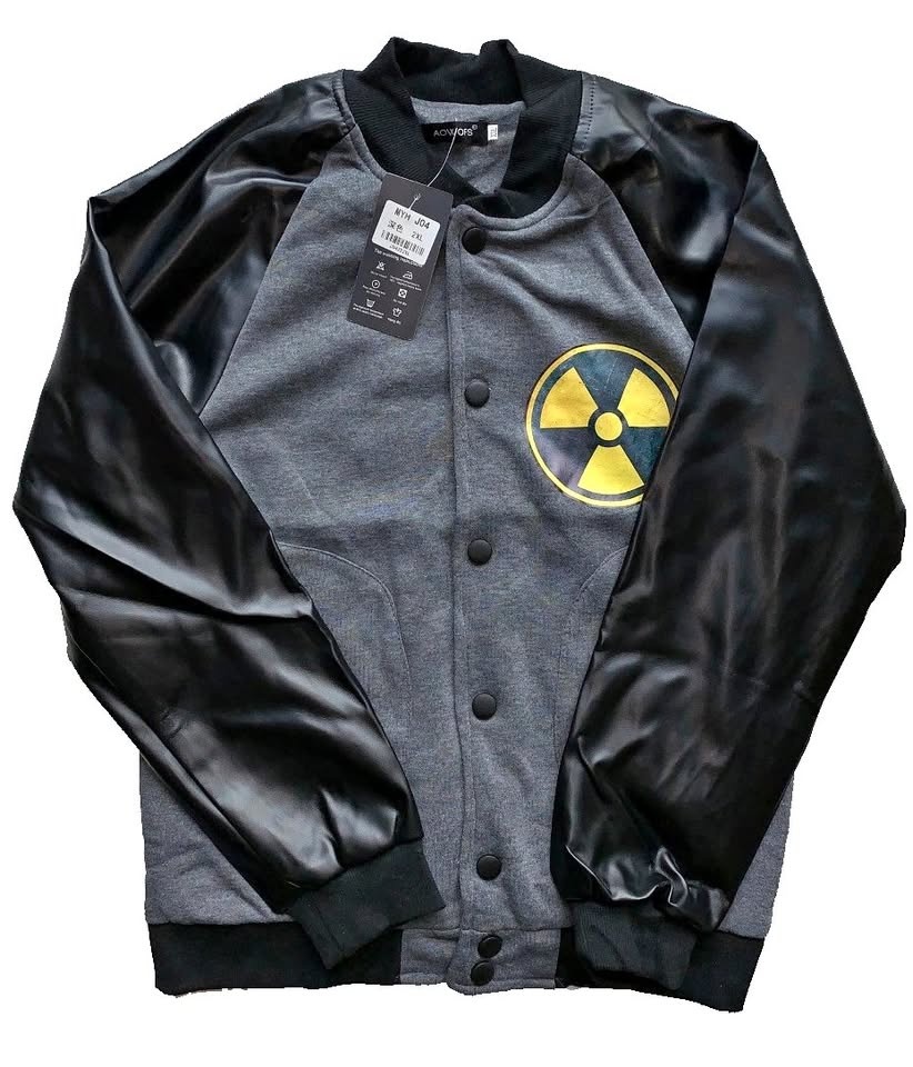 🏆 NEW Radioactive Symbol Varsity Jacket Men's Small