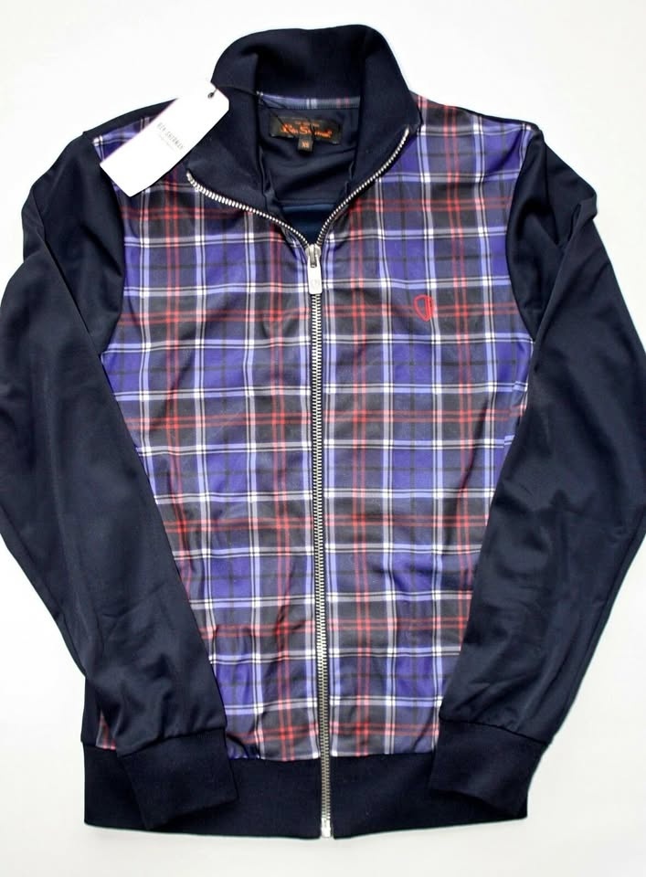 🏆 Ben Sherman Plaid Track Jacket NEW with Tag Men's XS