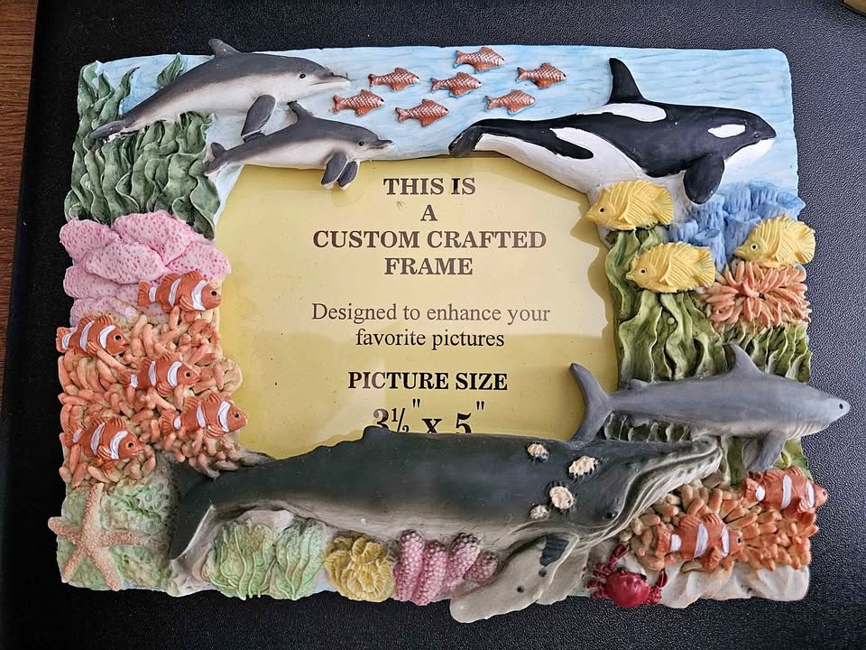 Ceramic Photo Frame 3.5 x 5 inch Tropical Theme