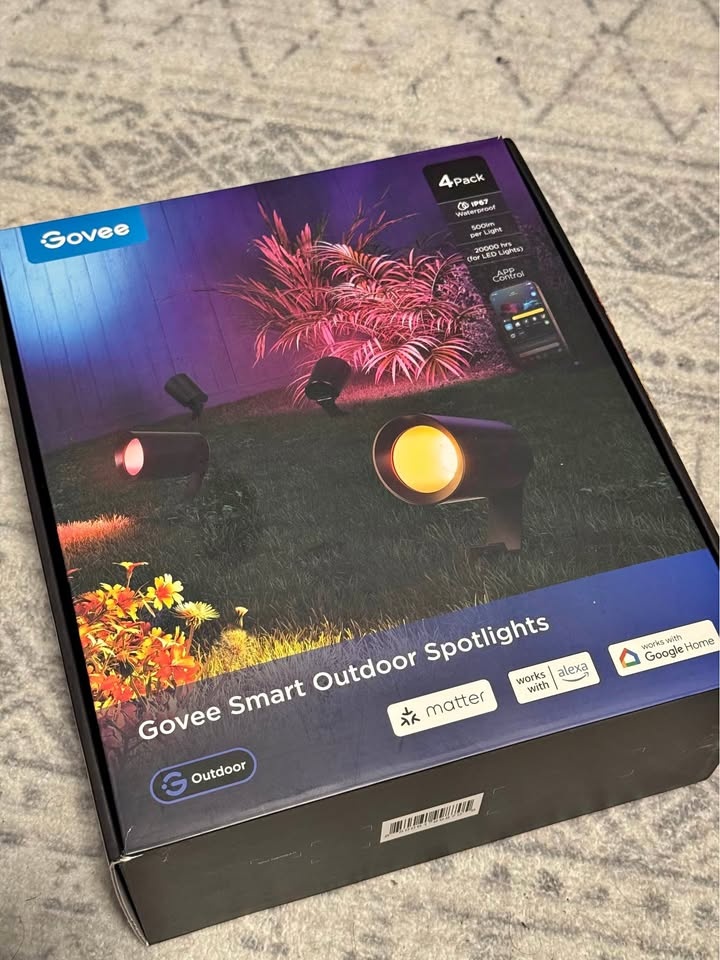 Govee Smart Outdoor Spotlights 4 pack