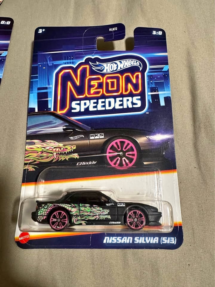 Sealed Hotwheels Neon Speeders Nissan Silvia (S13)