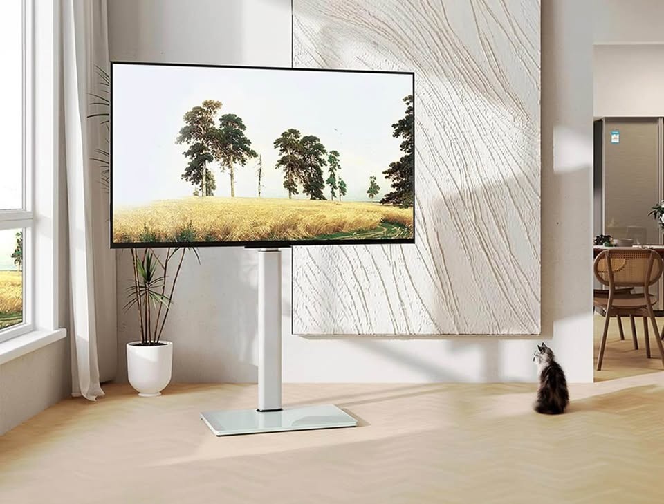 Swivel TV Stand with Glass Base - photo 2