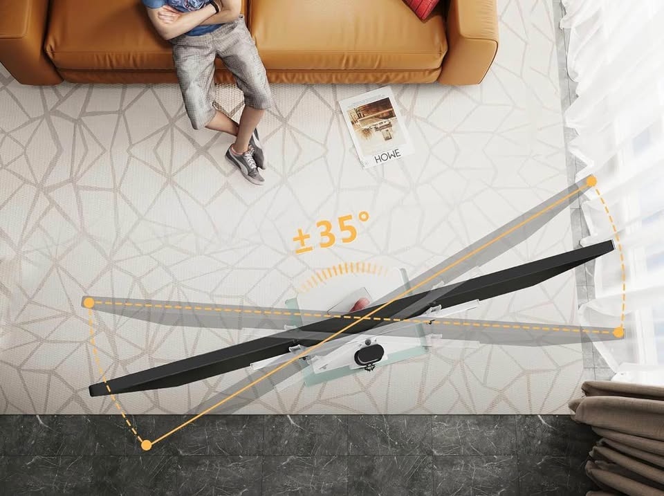 Swivel TV Stand with Glass Base - photo 5