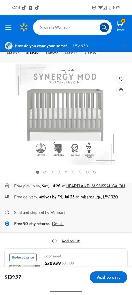 Toddler Crib with Mattress - photo 3