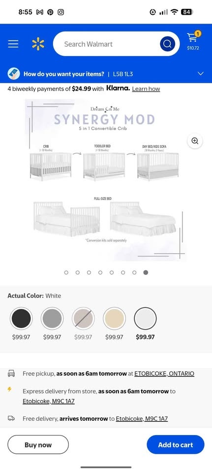 Toddler Crib with Mattress - photo 4