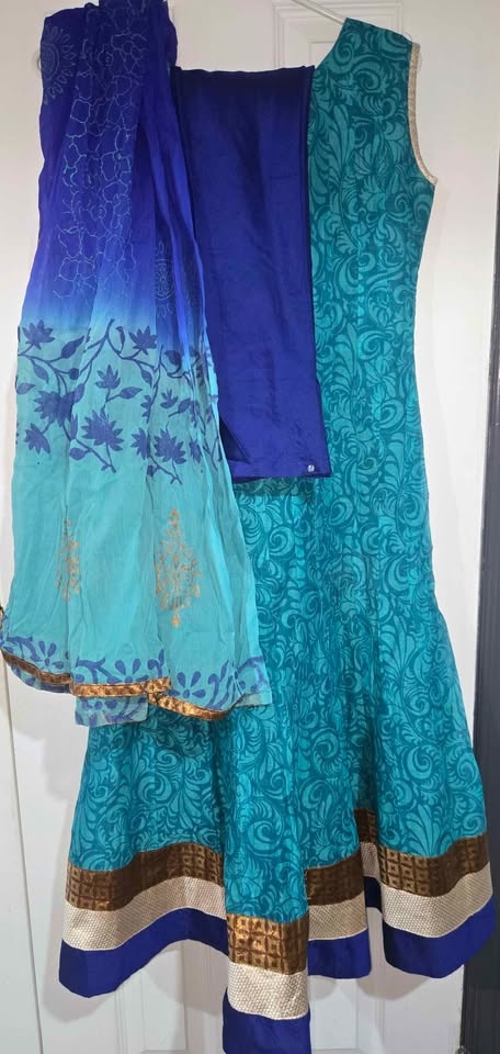 BLUE Anarkali style dress - photo 3