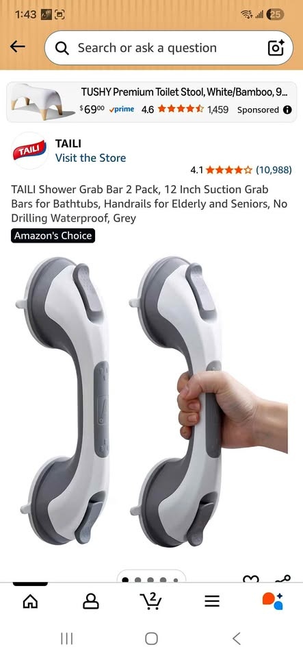 Shower bar