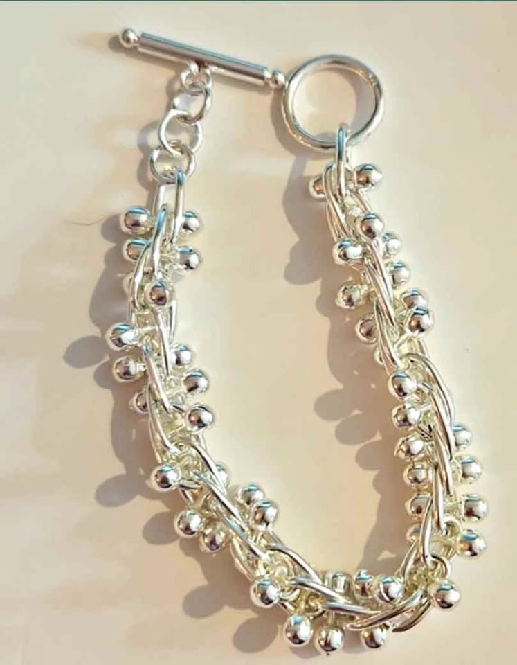 Sterling Silver toggle bracelet stamped 925 - Spruce Grove picku