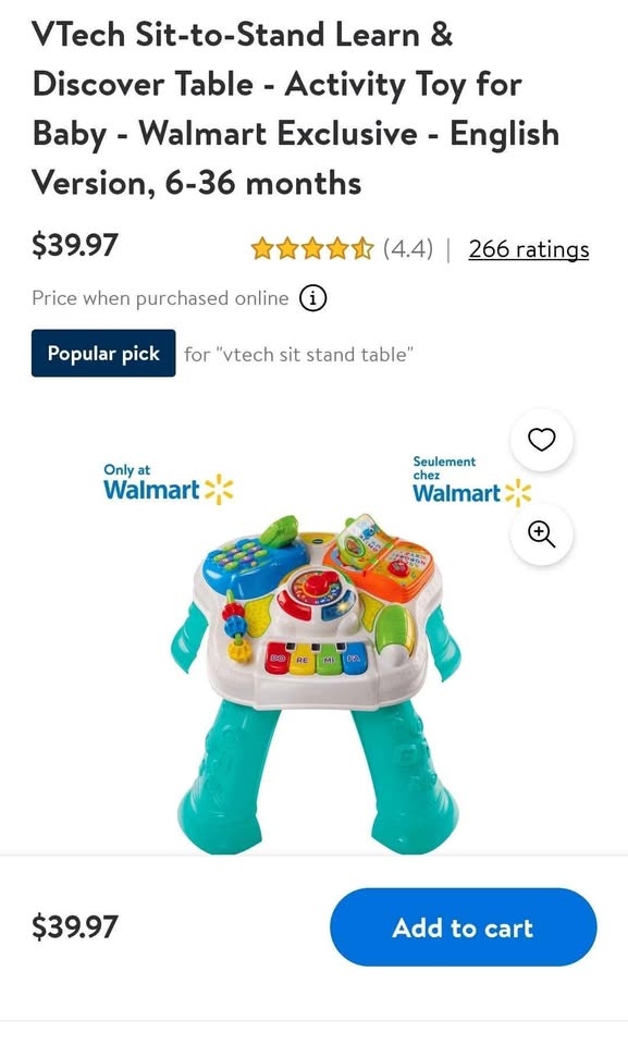 VTech Sit-to-Stand Learn & Discover Table - photo 2