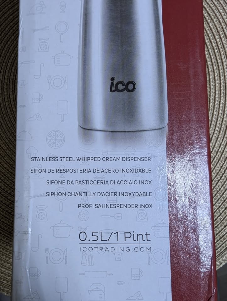 ICO Professional Aluminum Whipped Cream Dispenser - photo 2