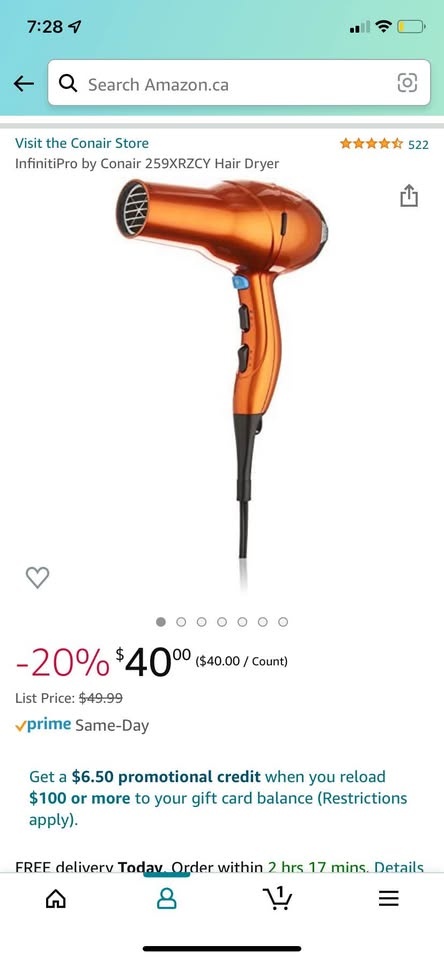 Conair Infiniti Pro Hair Dryer - photo 4
