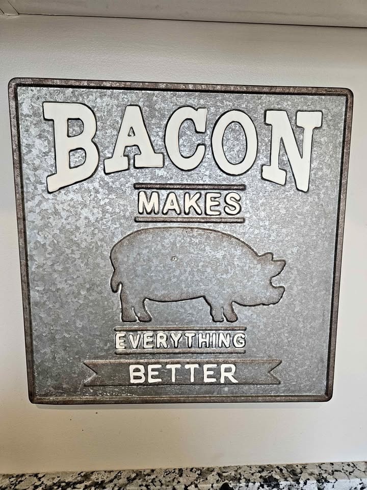 Metal "Bacon" Picture / Decor