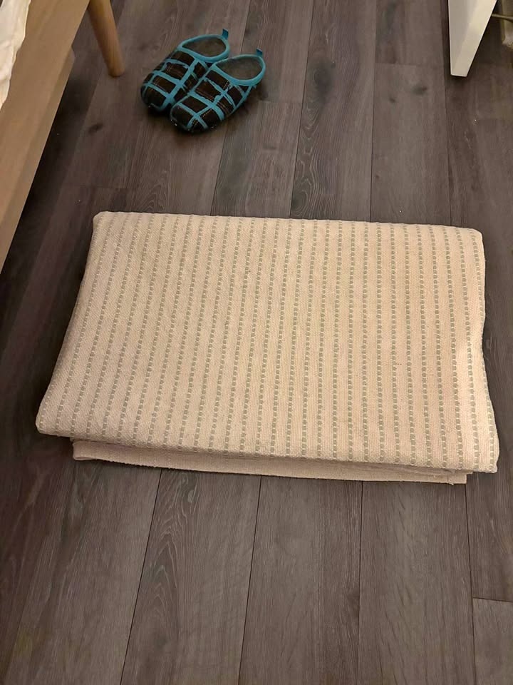 Ikea STARREKLINTE Flatwoven Rug 6.1 X 9.2 Natural/Light Green