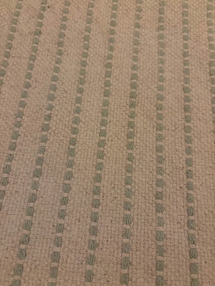 Ikea STARREKLINTE Flatwoven Rug 6.1 X 9.2 Natural/Light Green - photo 3