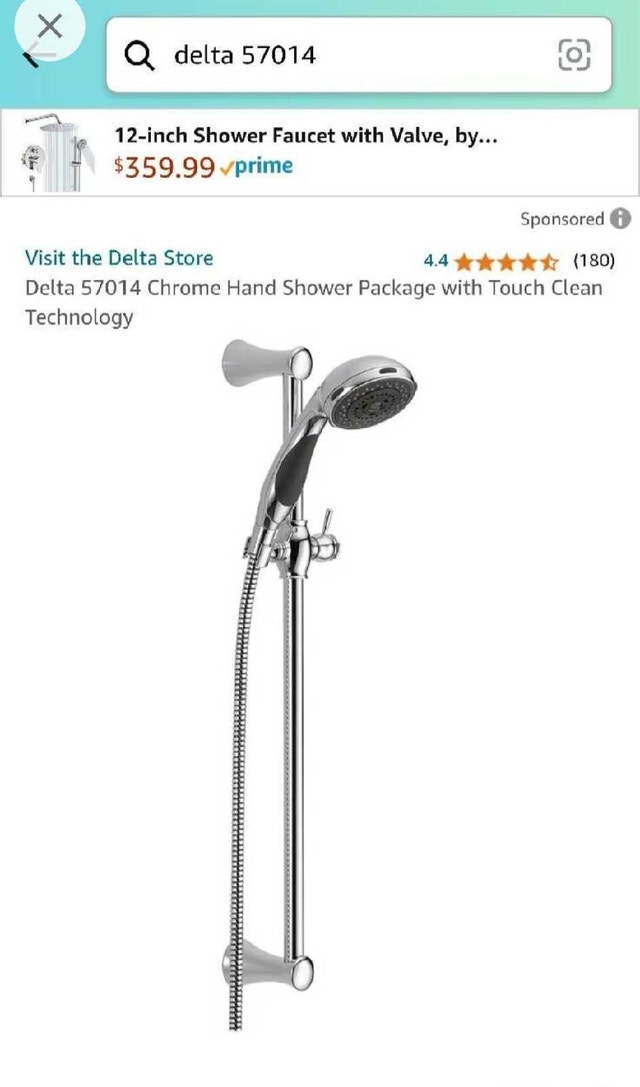 Delta Shower Hand Bar 57014