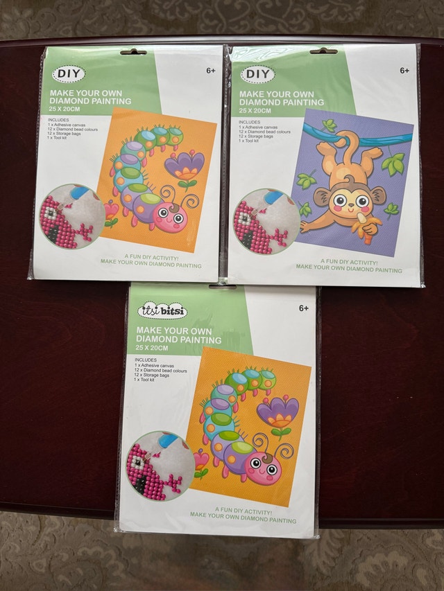 DIY Diamond Painting Kits - 3 Pack