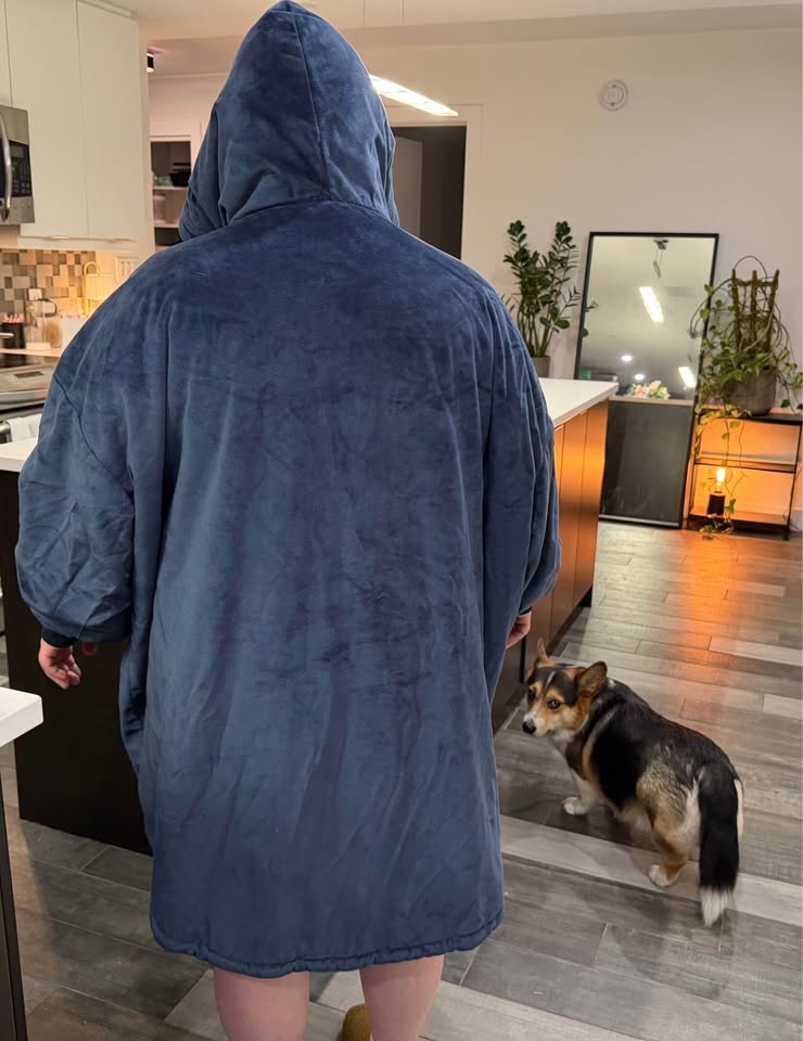 Wearable Blanket – The Comfy, Navy Blue - photo 2