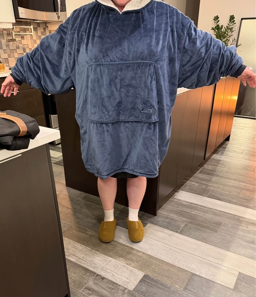 Wearable Blanket – The Comfy, Navy Blue - photo 4