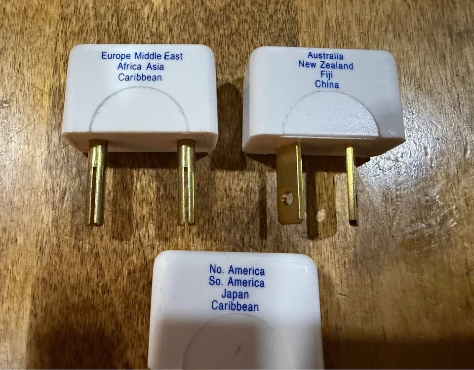 International Travel Plug Adapter Bundle – 2 Sets, Like New - photo 3