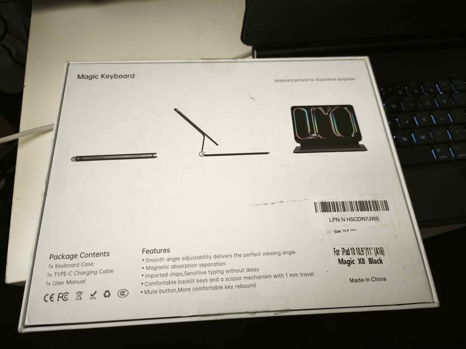 Magic X8 Black Keyboard Case for iPad 10/11 inch - photo 2