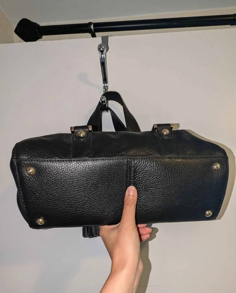 NEW Juicy Couture Black Leather Purse image indicator(3)