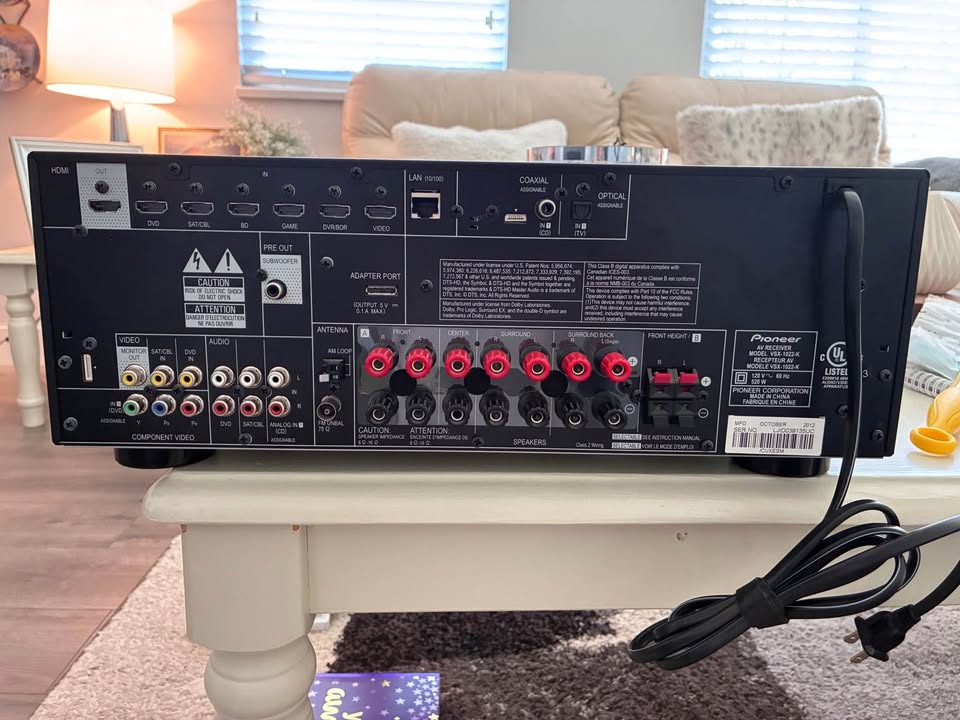 🥕 Pioneer Stereo VSX 1022 🥕& JBL Speakers - photo 2