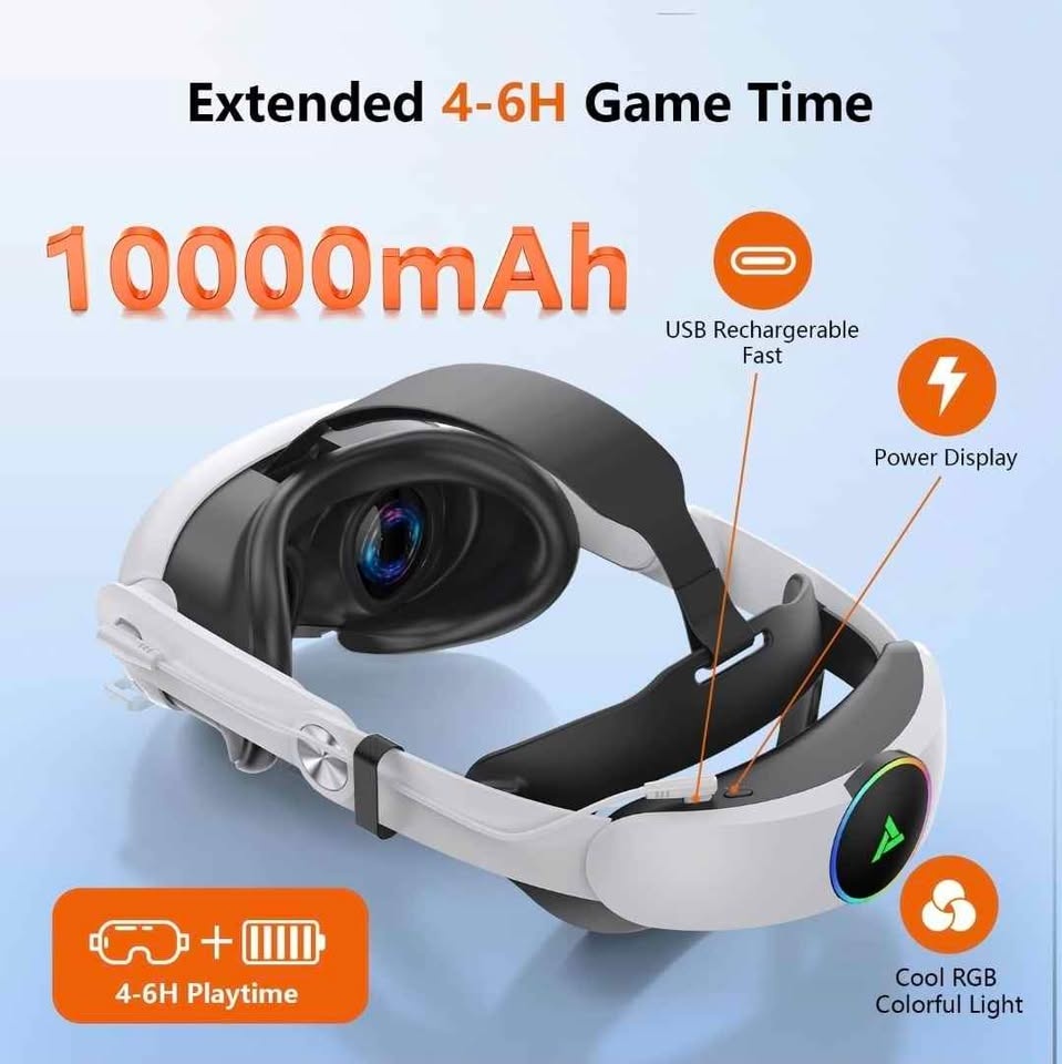 Meta Quest 3/3S Head Strap with 10000mAh Battery - photo 2