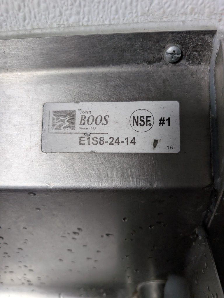 John Boos 1-Compartment Sink w/ Faucet - 18"x24"x14" - photo 3